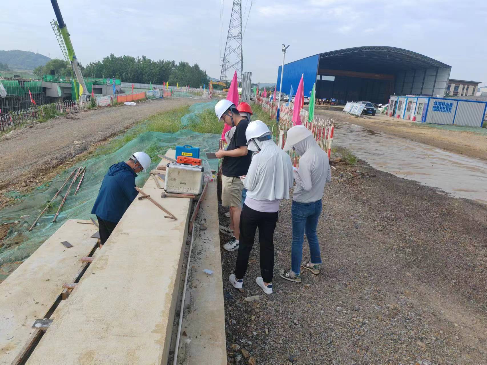 石門湖引橋下構(gòu)強(qiáng)度檢測